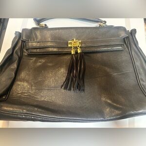Aldo Black Bag with Gold Accent